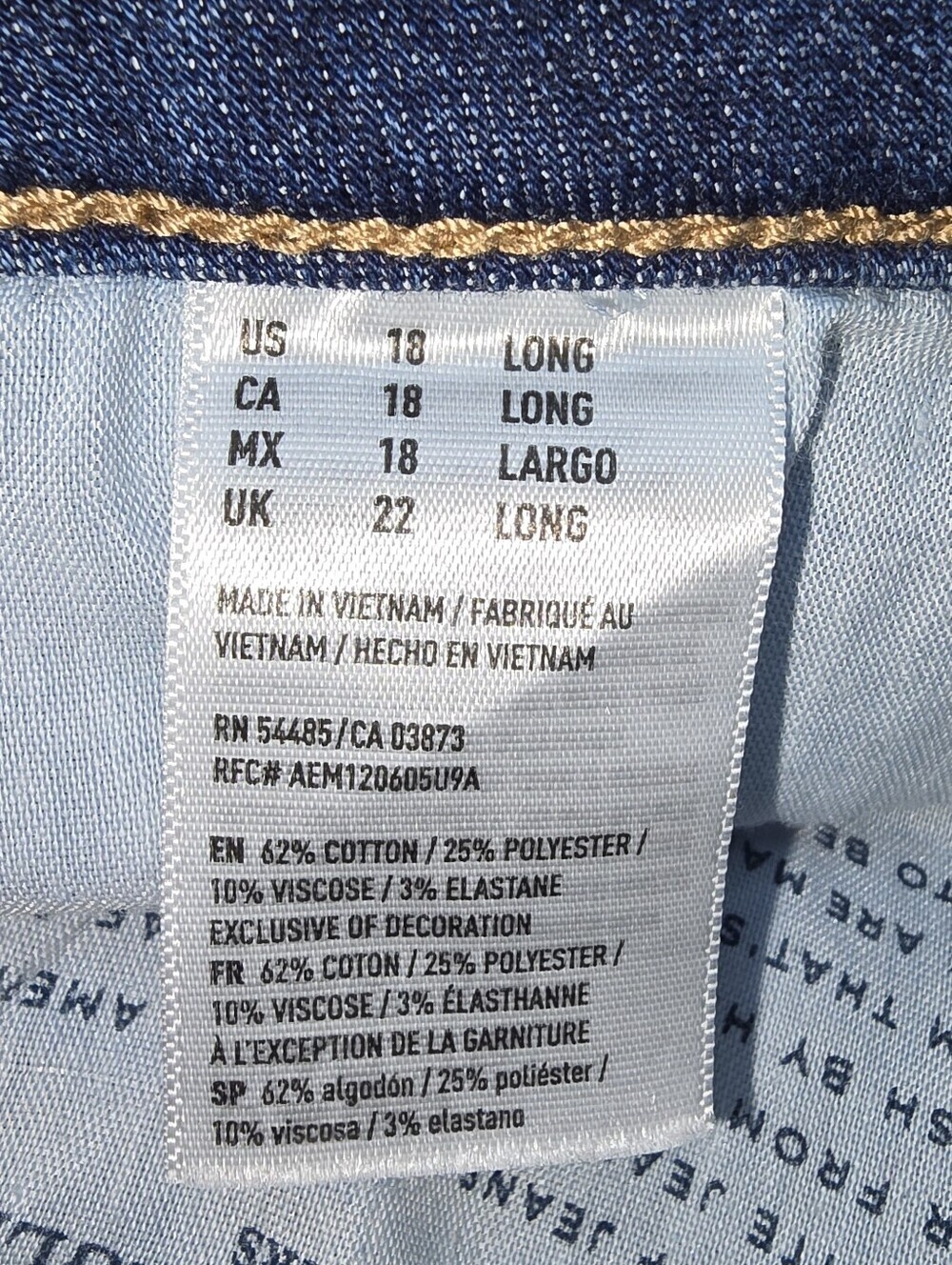 American Eagle Super Hi-Rise Jegging Size 18 LONG - Picture 5 of 5